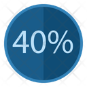 Percent Discount 40 Icon