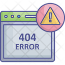 404 Error Message Icon