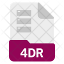 4 Dr File Format Icon