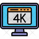 4 K 4 K Film 4 K Movie Icon