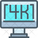 Display Screen 4 K Icon