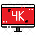4 K High Difinition Icon