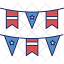 4th July Buntings 4th July Banners 4th July Streamers Icon
