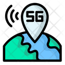 5 G Location Network 5 G Icon