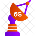 5 G Satellite Dish Icon