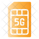 5 G Sim Card  Icon