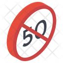 50 Speed Ban Icon