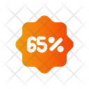 65 Percent  Icon
