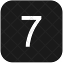 Keyboard Number Seven Icon