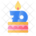 70 years Cake Icon