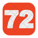72 Number Icon