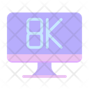 8 K Display Icon