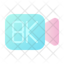 8 K Video Video Quality Video Streaming Icon