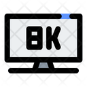 8 K Television Icon