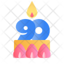 90 years Cake Icon