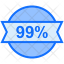 99 Percent Badge Icon