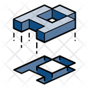 Alphabet Isometric Symbol Icon