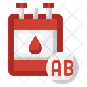 Ab Positive Blood Blood Bag Blood Type Icon