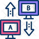 Ab Testing Split Comparision Icon