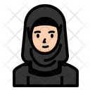 Muslim Muslim Woman Dress Abaya Hijab User Avatar Icon