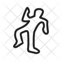 Abdruck Einer Leiche Symbol