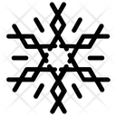Abstract Geometric Snowflake Icon