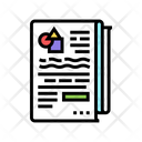 Abstract Report Color Icon