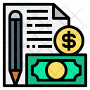 Account File Account Report Pen Icon