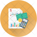 Accounting Report Banknote Icon