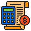 Accounting Bill Shopping Icon