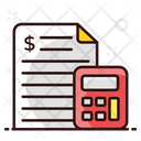 Accounting File Business Calculations Cost Estimation Icon