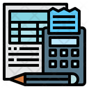 Accounting File Bookkeeping Accounting Icon