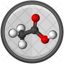Acetic Molecule Icon