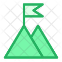 Goal Flag Complate Work Icon