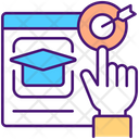 Achieving Educational Goals With Elearning Icon