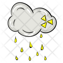 Acid Rain Chemical Rain Rainfall Icon