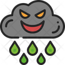 Acid Rain Pollution Icon
