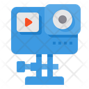Action Camera Video Recording Streaming Icon