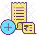 Add Bill Receipt Icon