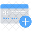 Add Card Credit Card Debit Card Icon