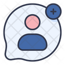 Add Profile Icon - Download in Colored Outline Style