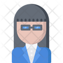 Administrator Suit Woman Icon