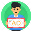 Advertisement Person  Icon