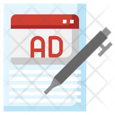 Advertising Content Writing Icon