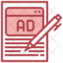 Advertising Content Writing Icon
