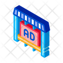 Advertising Counter Store Icon
