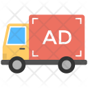 Advertising On Transport Icon