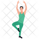 Aerobics Yoga Dance Club Icon