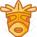 African Mask Tribal Icon
