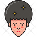 Afro Face Female Icon